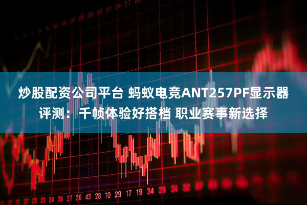 炒股配资公司平台 蚂蚁电竞ANT257PF显示器评测：千帧体验好搭档 职业赛事新选择