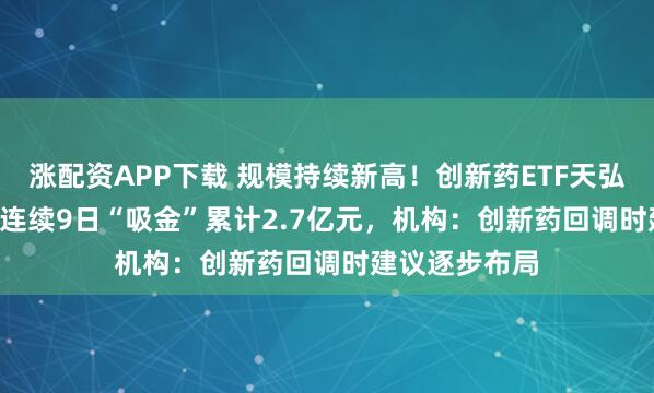 涨配资APP下载 规模持续新高！创新药ETF天弘（517380）连续9日“吸金”累计2.7亿元，机构：创新药回调时建议逐步布局