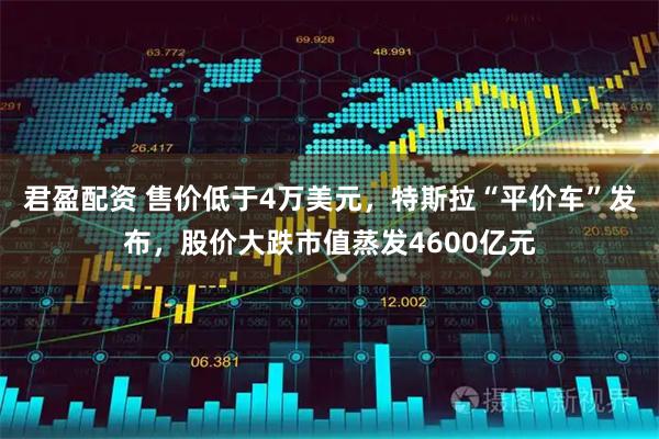 君盈配资 售价低于4万美元，特斯拉“平价车”发布，股价大跌市值蒸发4600亿元