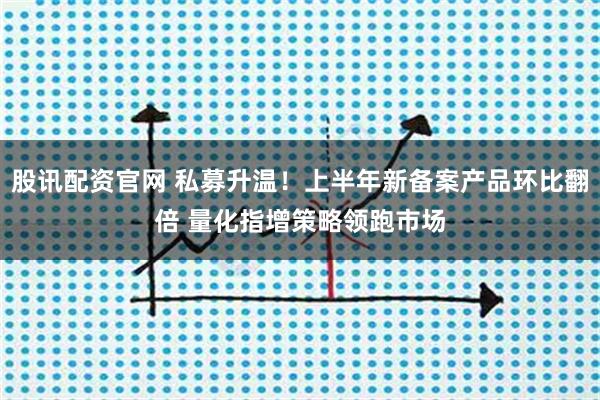 股讯配资官网 私募升温！上半年新备案产品环比翻倍 量化指增策略领跑市场