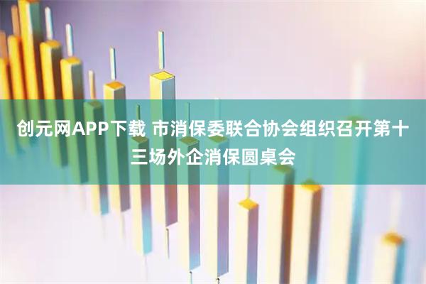 创元网APP下载 市消保委联合协会组织召开第十三场外企消保圆桌会